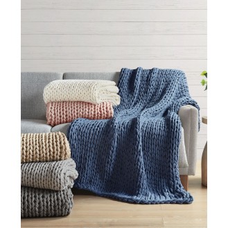 Chunky-Knit Handmade Throw  50