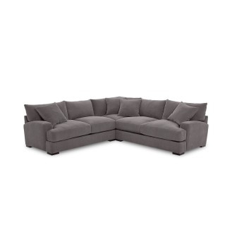 Rhyder 3-Pc. 'L' Shaped Fabric Sectional Sofa  