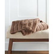 Channeled Oversized Faux Fur Throw  58