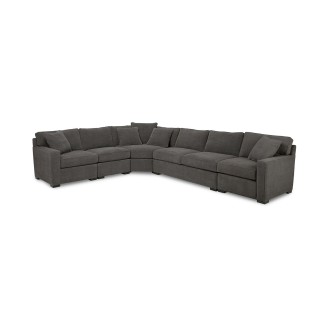 Radley 5-Pc Fabric Sectional with Apartment Sofa  