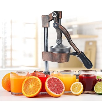 Extra Tall Copper Finish Manual Citrus Press and Orange Squeezer