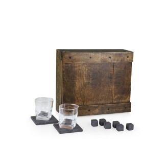 Monogram Whiskey Box Gift Set