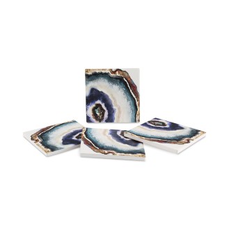 Agate Watercolor 4-Pc. Coaster Set