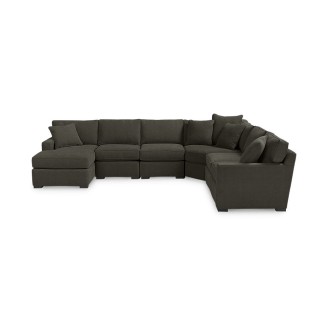 Radley Fabric 6-Piece Chaise Sectional with   